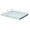 Filtro, ar de cabine MAHLE ORIGINAL LA 657