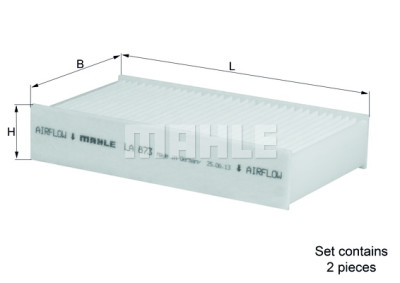 Filtro, ar de cabine MAHLE ORIGINAL LA 873/S