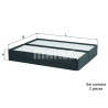 Filtro, ar de cabine MAHLE ORIGINAL LA 896/S