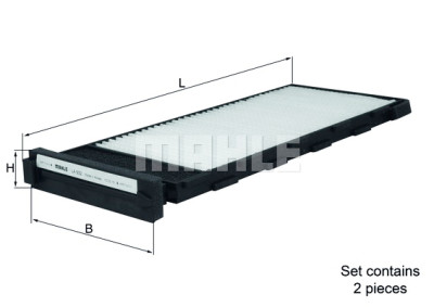 Filtro, ar de cabine MAHLE ORIGINAL LA 932/S