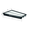 Filtro de ar MAHLE ORIGINAL LX 1022