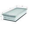 Filtro de ar MAHLE ORIGINAL LX 1026