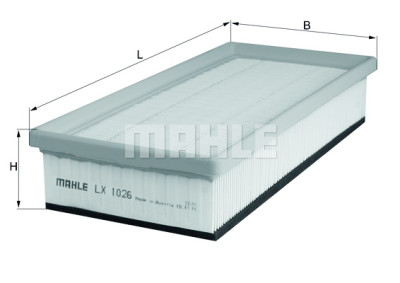 Filtro de ar MAHLE ORIGINAL LX 1026
