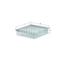 Filtro de ar MAHLE ORIGINAL LX 1049