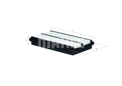 Filtro de ar MAHLE ORIGINAL LX 1075