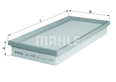 Filtro de ar MAHLE ORIGINAL LX 1143