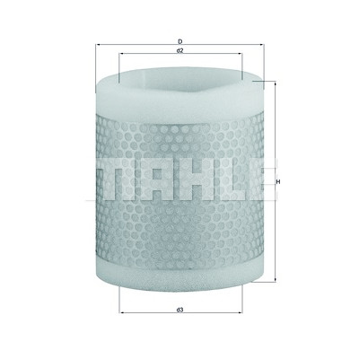 Filtro de ar MAHLE ORIGINAL LX 124