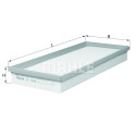 Filtro de ar MAHLE ORIGINAL LX 1249