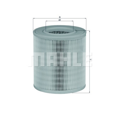 Filtro de ar MAHLE ORIGINAL LX 1253