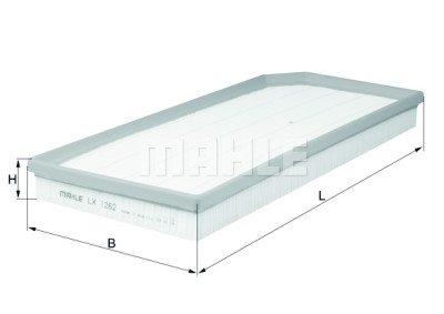 Filtro de ar MAHLE ORIGINAL LX 1262