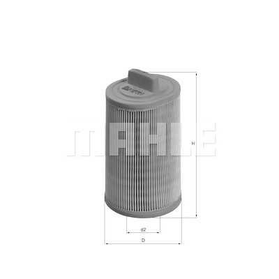Filtro de ar MAHLE ORIGINAL LX 1277