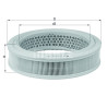 Filtro de ar MAHLE ORIGINAL LX 157