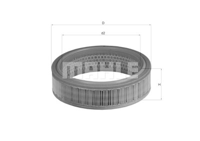 Filtro de ar MAHLE ORIGINAL LX 158