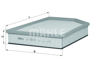 Filtro de ar MAHLE ORIGINAL LX 1591/9