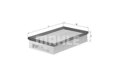 Filtro de ar MAHLE ORIGINAL LX 1596