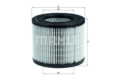 Filtro de ar MAHLE ORIGINAL LX 162