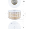 Filtro de ar MAHLE ORIGINAL LX 1641