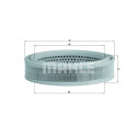 Filtro de ar MAHLE ORIGINAL LX 166