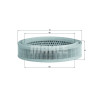 Filtro de ar MAHLE ORIGINAL LX 166