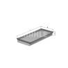 Filtro de ar MAHLE ORIGINAL LX 178