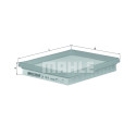 Filtro de ar MAHLE ORIGINAL LX 1814