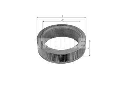 Filtro de ar MAHLE ORIGINAL LX 184