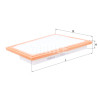 Filtro de ar MAHLE ORIGINAL LX 1850/2