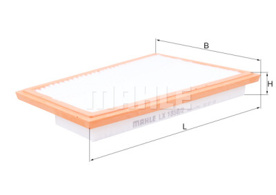 Filtro de ar MAHLE ORIGINAL LX 1850/2
