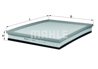 Filtro de ar MAHLE ORIGINAL LX 2080