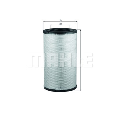 Filtro de ar MAHLE ORIGINAL LX 208/1