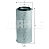 Filtro de ar MAHLE ORIGINAL LX 236