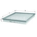 Filtro de ar MAHLE ORIGINAL LX 2525