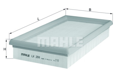 Filtro de ar MAHLE ORIGINAL LX 259