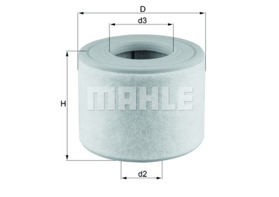Filtro de ar MAHLE ORIGINAL LX 2607/2