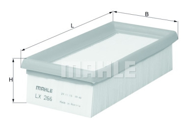 Filtro de ar MAHLE ORIGINAL LX 266