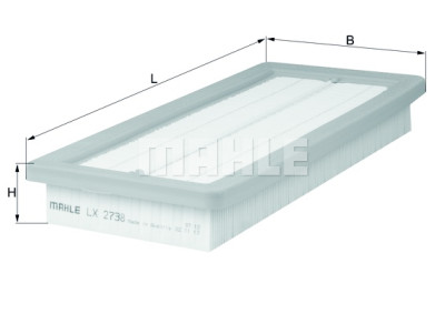 Filtro de ar MAHLE ORIGINAL LX 2738