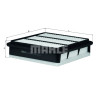 Filtro de ar MAHLE ORIGINAL LX 2834