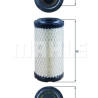 Filtro de ar MAHLE ORIGINAL LX 2908