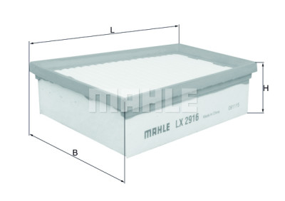 Filtro de ar MAHLE ORIGINAL LX 2916