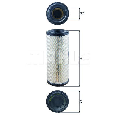 Filtro de ar MAHLE ORIGINAL LX 2958