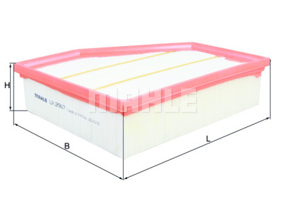 Filtro de ar MAHLE ORIGINAL LX 2967