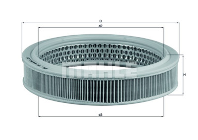 Filtro de ar MAHLE ORIGINAL LX 298