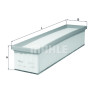 Filtro de ar MAHLE ORIGINAL LX 3105/1