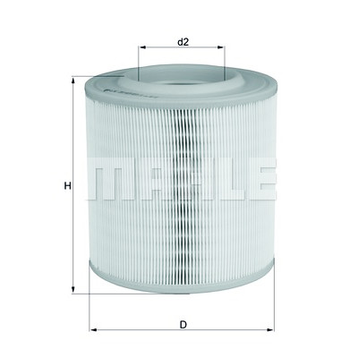 Filtro de ar MAHLE ORIGINAL LX 3143