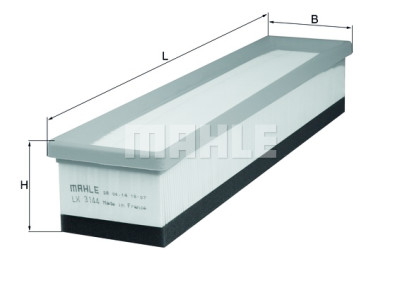 Filtro de ar MAHLE ORIGINAL LX 3144