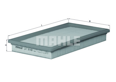 Filtro de ar MAHLE ORIGINAL LX 3148