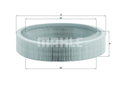 Filtro de ar MAHLE ORIGINAL LX 317