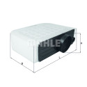 Filtro de ar MAHLE ORIGINAL LX 3233/6