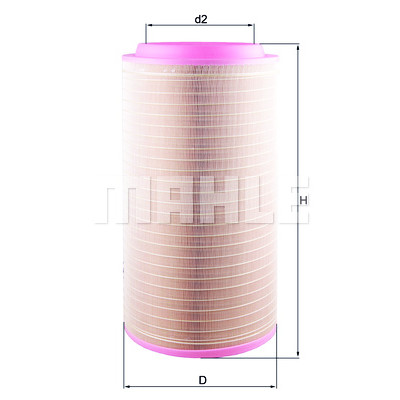 Filtro de ar MAHLE ORIGINAL LX 3599