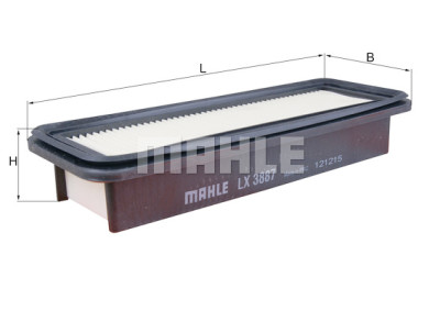 Filtro de ar MAHLE ORIGINAL LX 3887